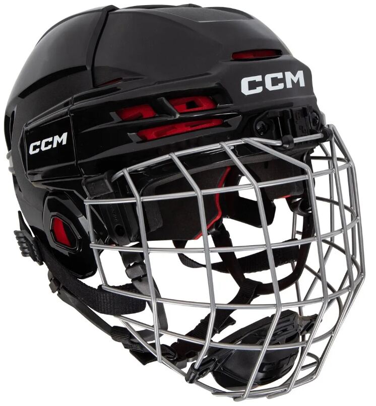 CCM Hokejová helma CCM Tacks 70 Combo YTH, Dětská, 49-53cm, růžová