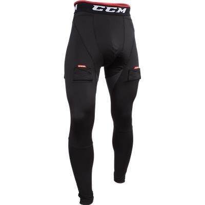 CCM Kalhoty se suspenzorem CCM Compression Pant Jock JR, Junior, L, černá