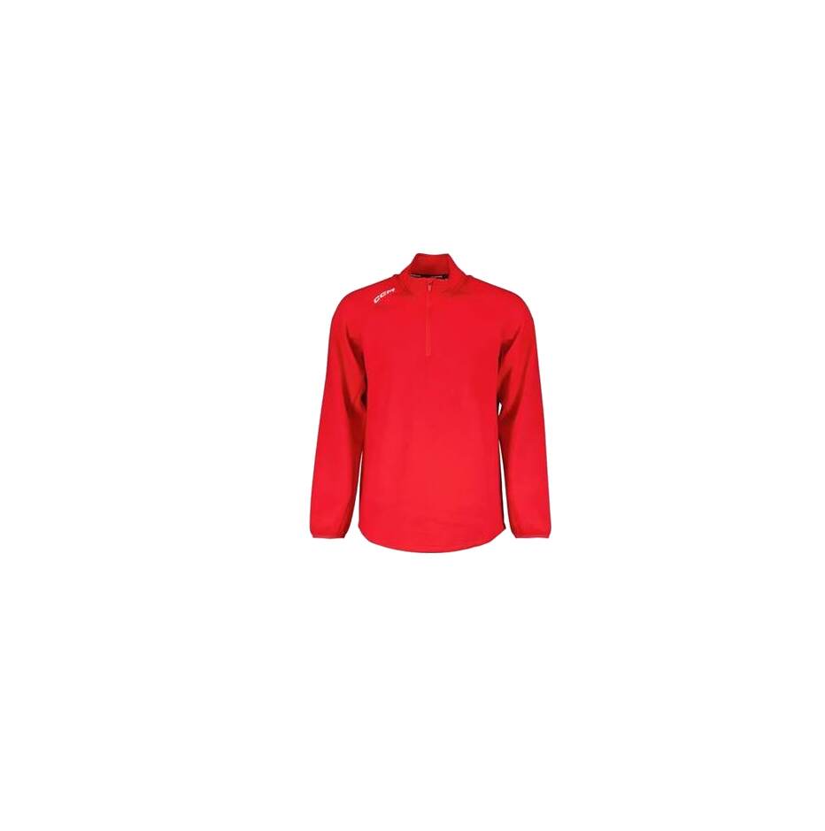 CCM Mikina CCM Locker Room 1/4 Zip 2022 SR, Senior, S, červená