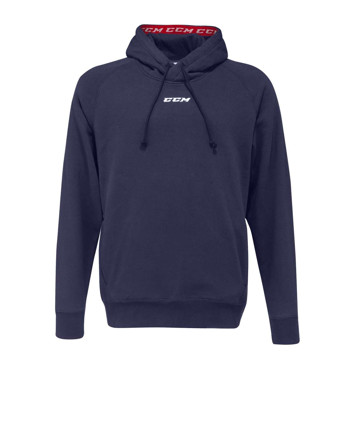 CCM Mikina CCM Team Fleece Pullover Hoodie JR, Junior, L, tmavě modrá
