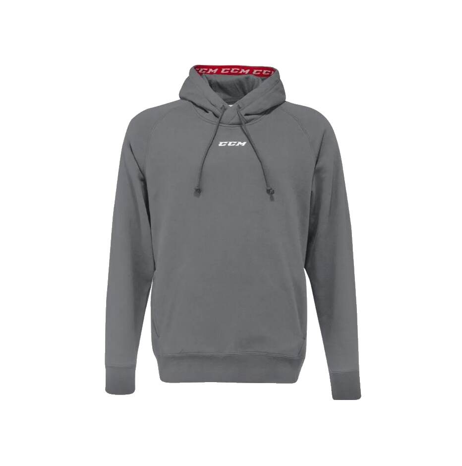 CCM Mikina CCM Team Fleece Pullover Hoodie SR, Senior, M, šedá