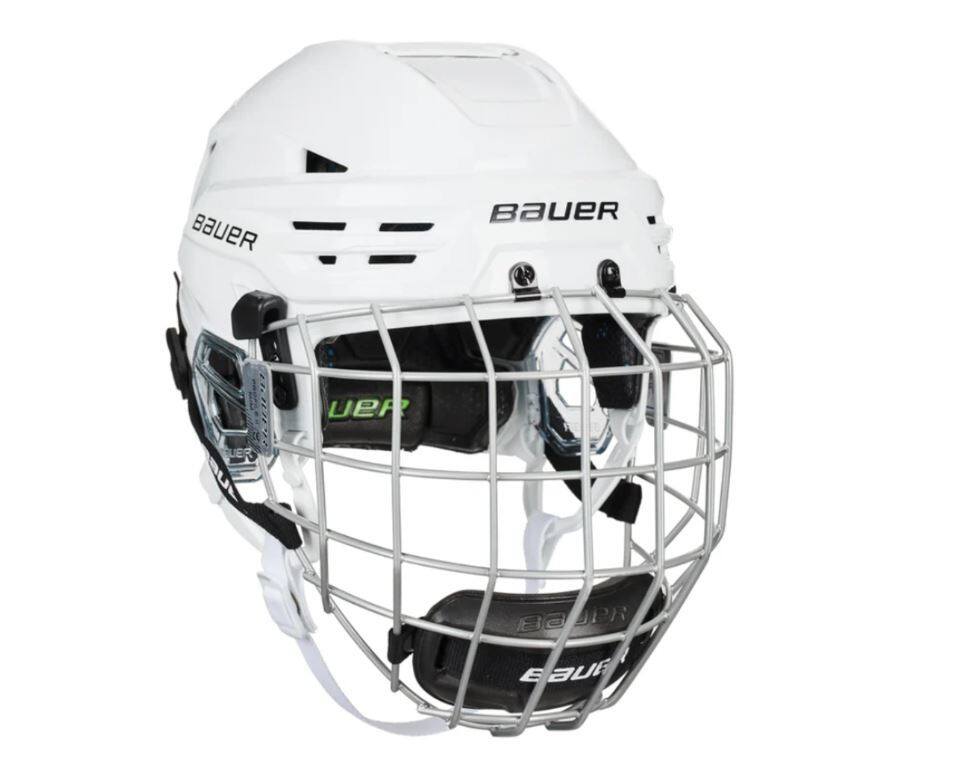 Bauer Hokejová helma Bauer Re-Akt 85 Combo SR, bílá, Senior, L, 57-62cm