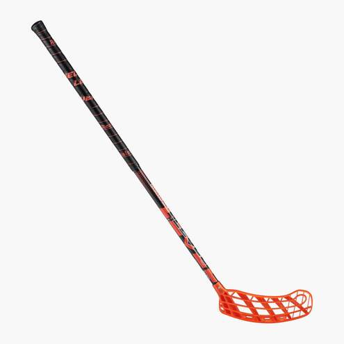 Florbalová hokejka Realstick Round Black/Orange 28 Flex