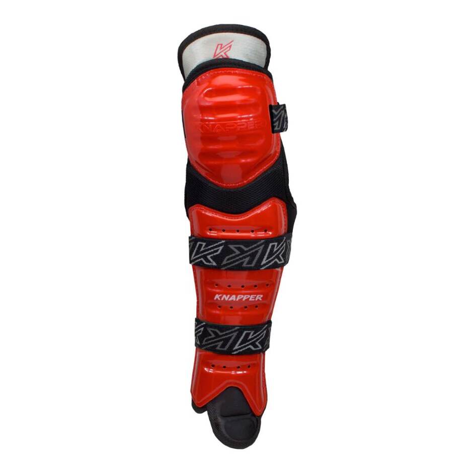 Knapper Hokejbalové holeně Knapper AK5 YTH, Dětská, červená, 7"