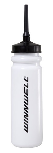Winnwell 800ml hockey bottle with long spout with logo