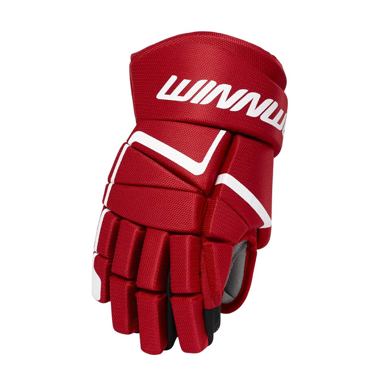 Winnwell Hokejové rukavice Winnwell AMP500 JR, červená, Junior, 11"