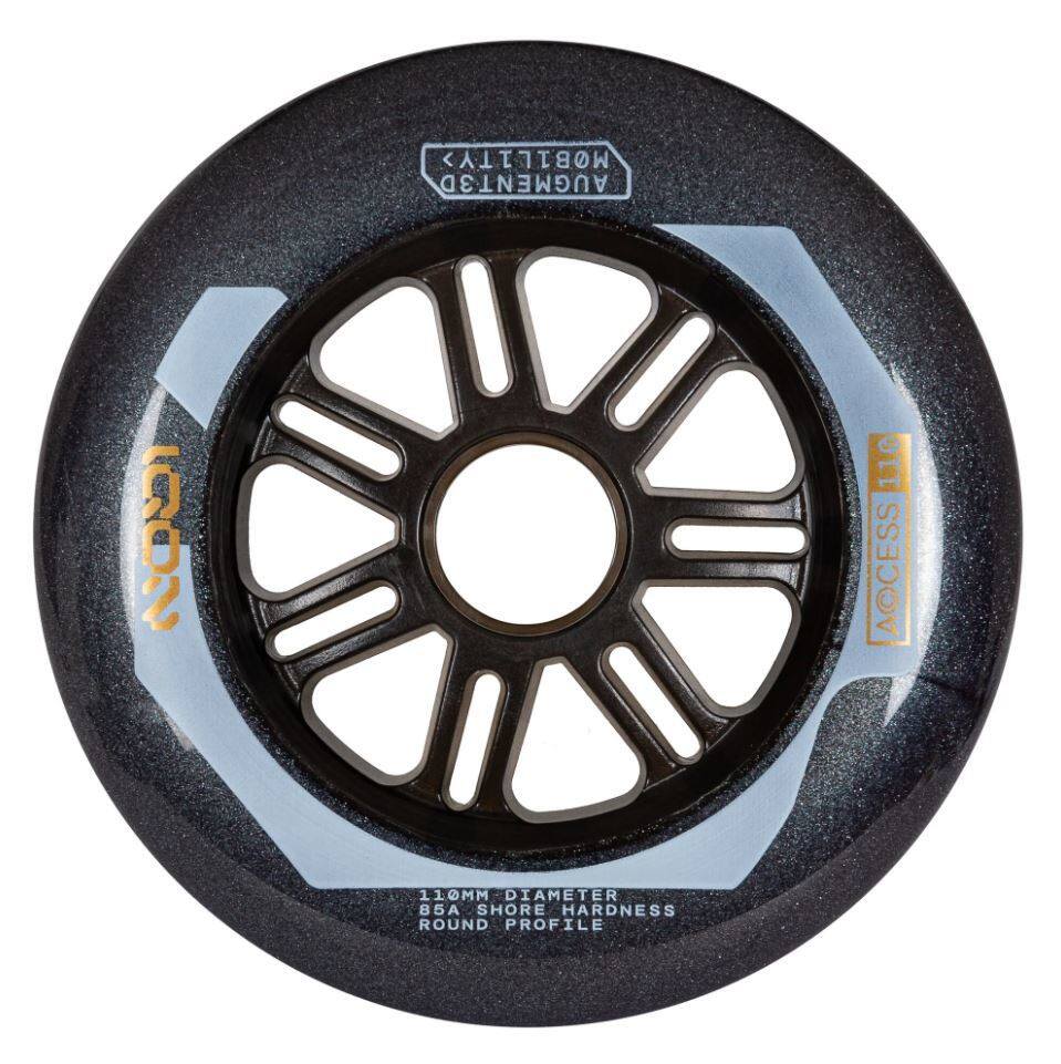 Powerslide Kolečka Iqon Access Dark Grey (3ks), 110, 85A