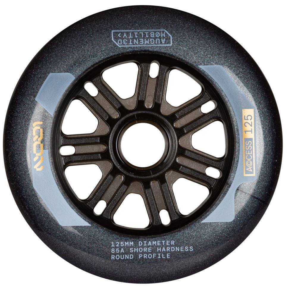 Powerslide Kolečka Iqon Access Dark Grey (3ks), 125, 85A