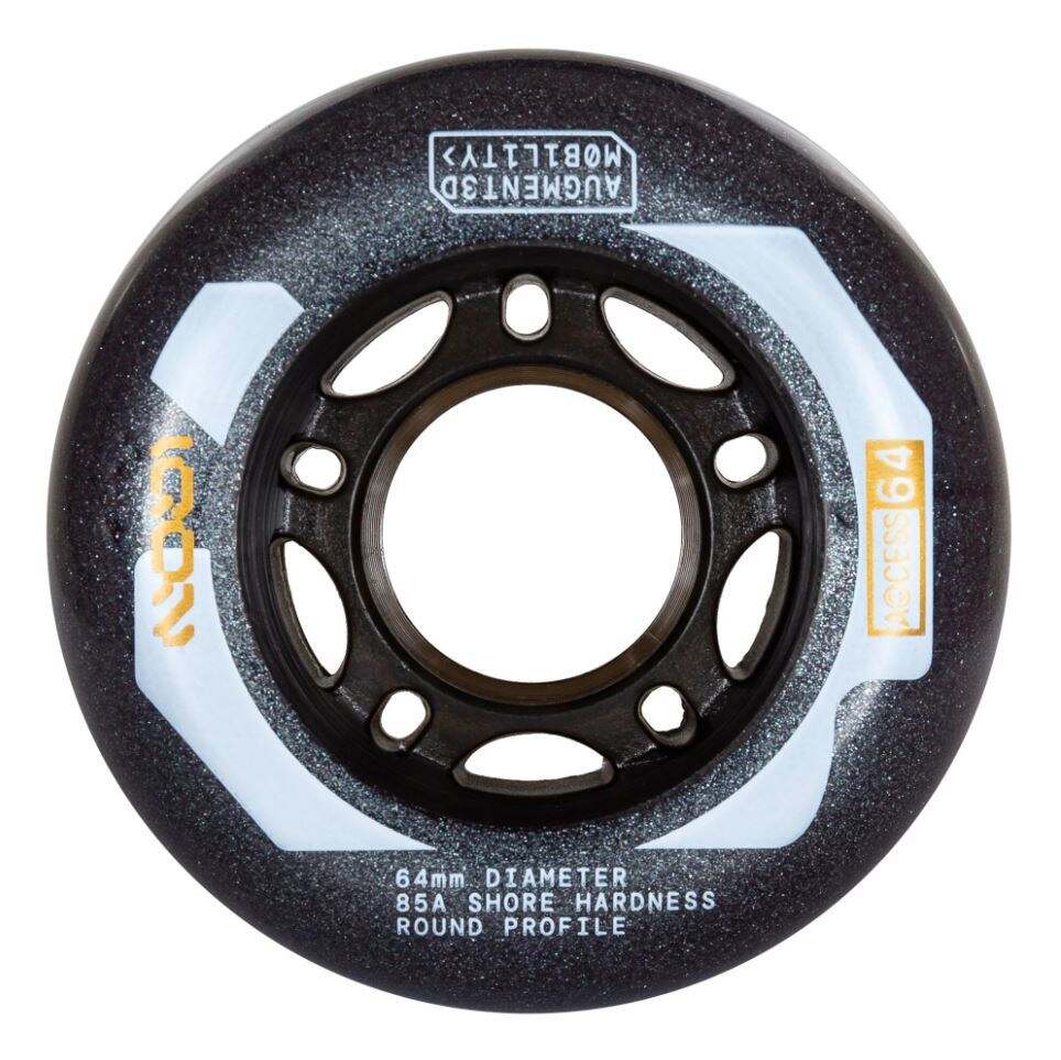 Powerslide Kolečka Iqon Access Dark Grey (4ks), 64, 85A