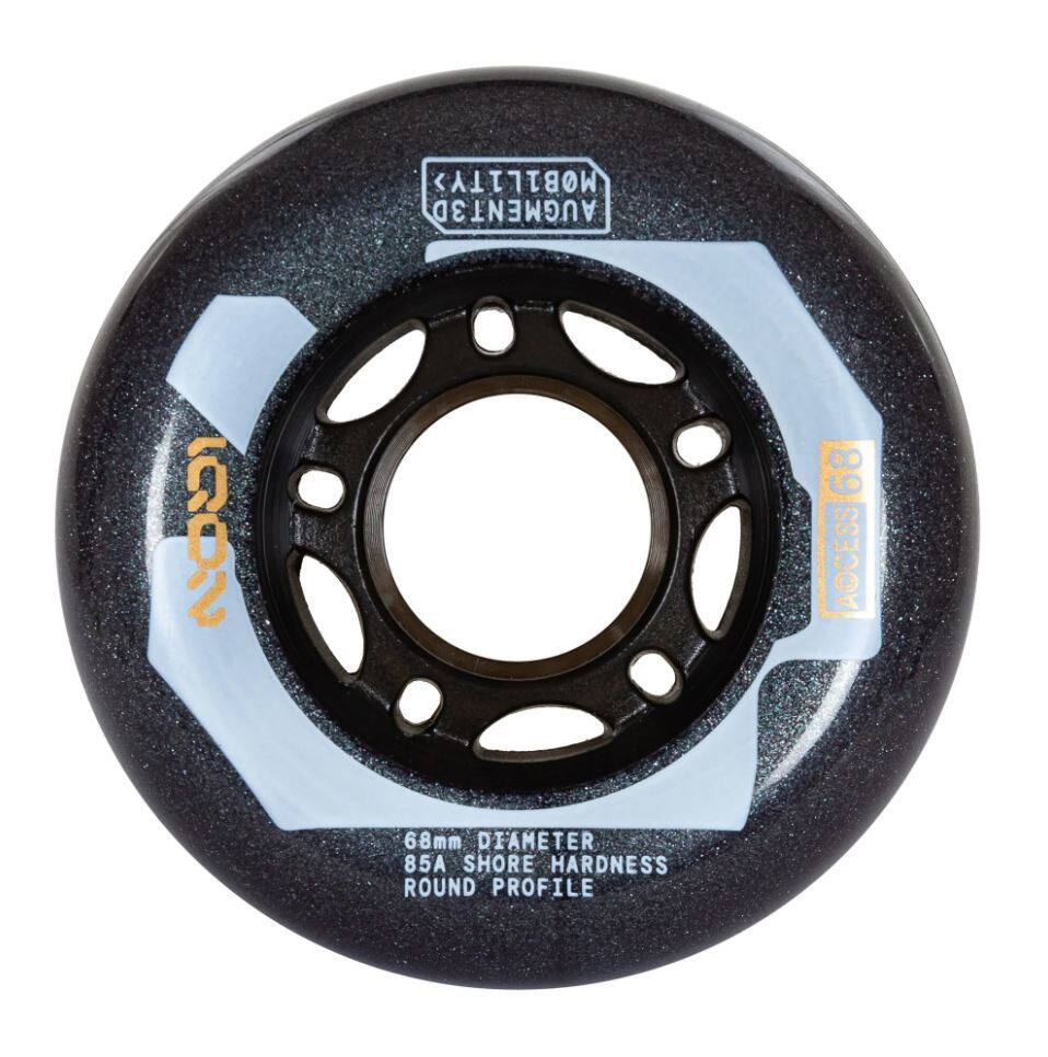 Powerslide Kolečka Iqon Access Dark Grey (4ks), 68, 85A