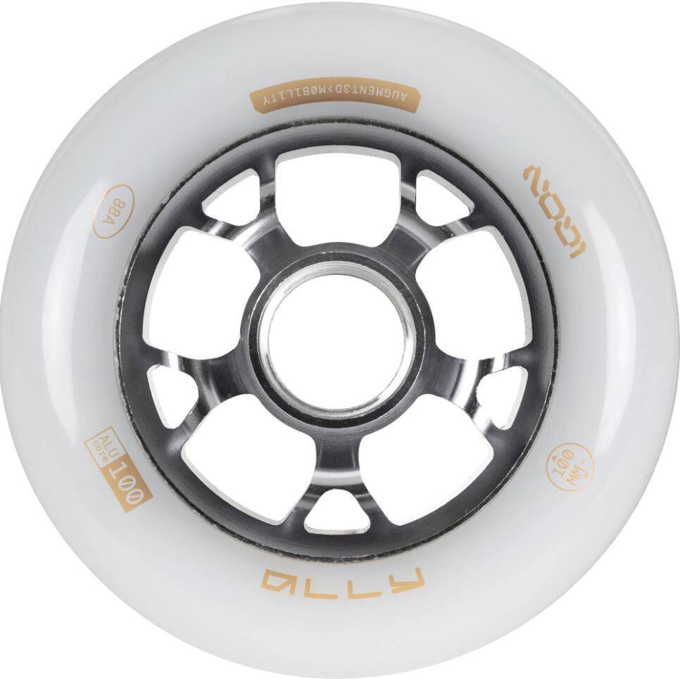 Powerslide Kolečka Iqon Ally White (3ks), 100, 88A