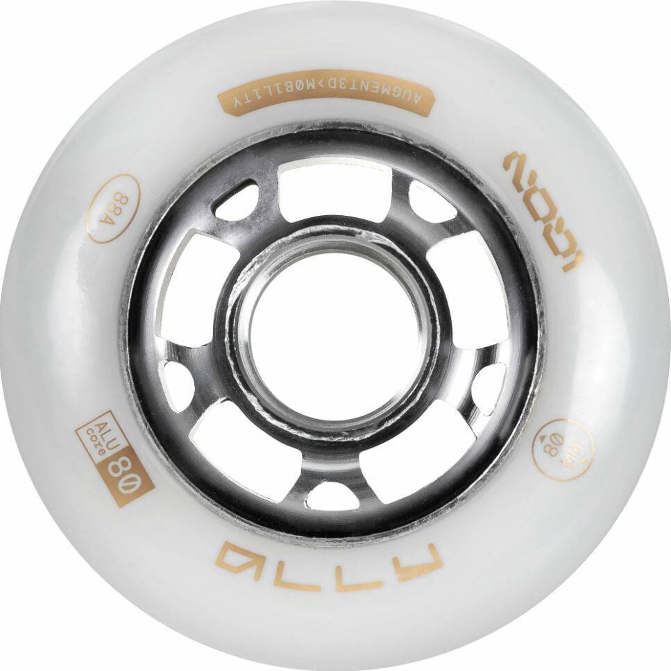 Powerslide Kolečka Iqon Ally White (4ks), 80, 88A