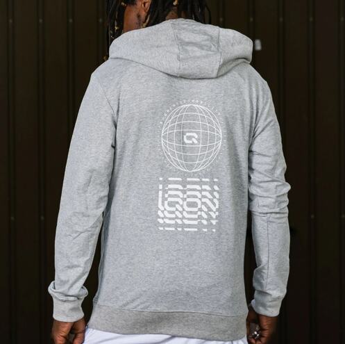 Mikina Iqon Explore Zip Hooded World