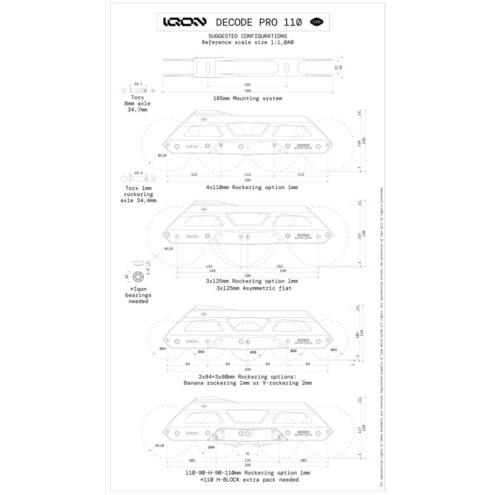 Podvozky Iqon CL Decode Pro 110 Dark Combo