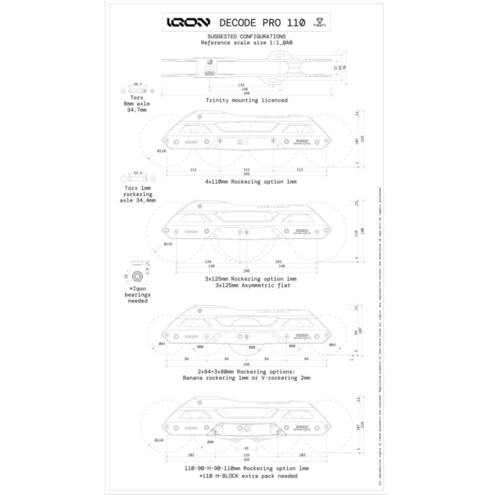 Podvozky Iqon TR Decode Pro 110 Dark