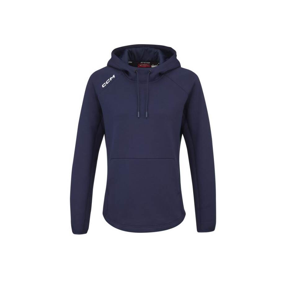 CCM Dámská mikina CCM Women's Pullover Locker Hoodie SR, Senior, S, tmavě modrá