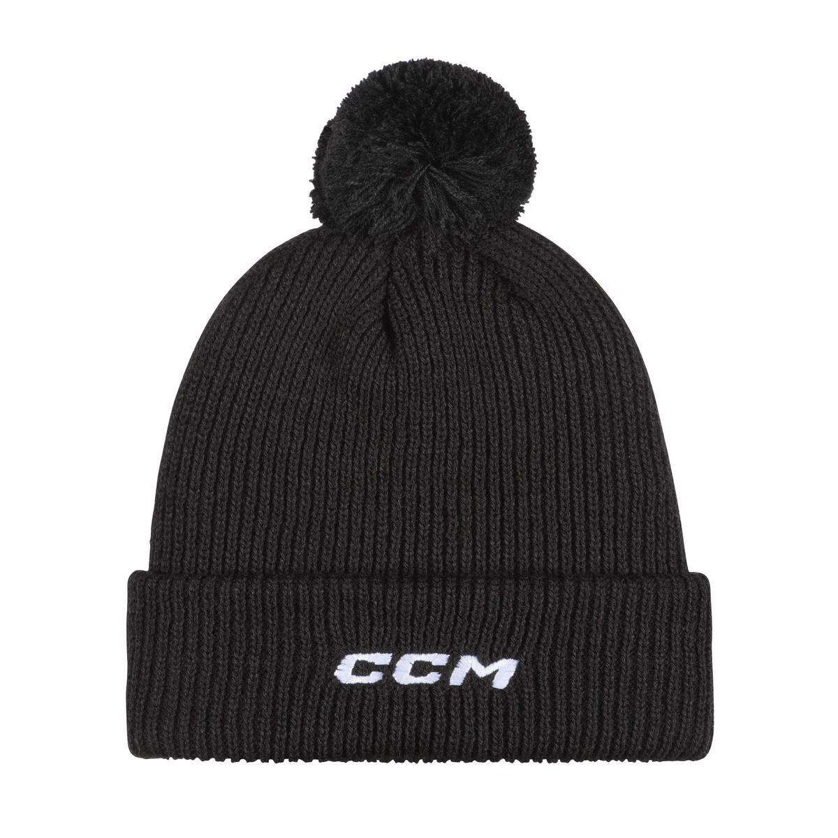 CCM Čepice CCM Team Pom Knit SR, Senior, tmavě modrá