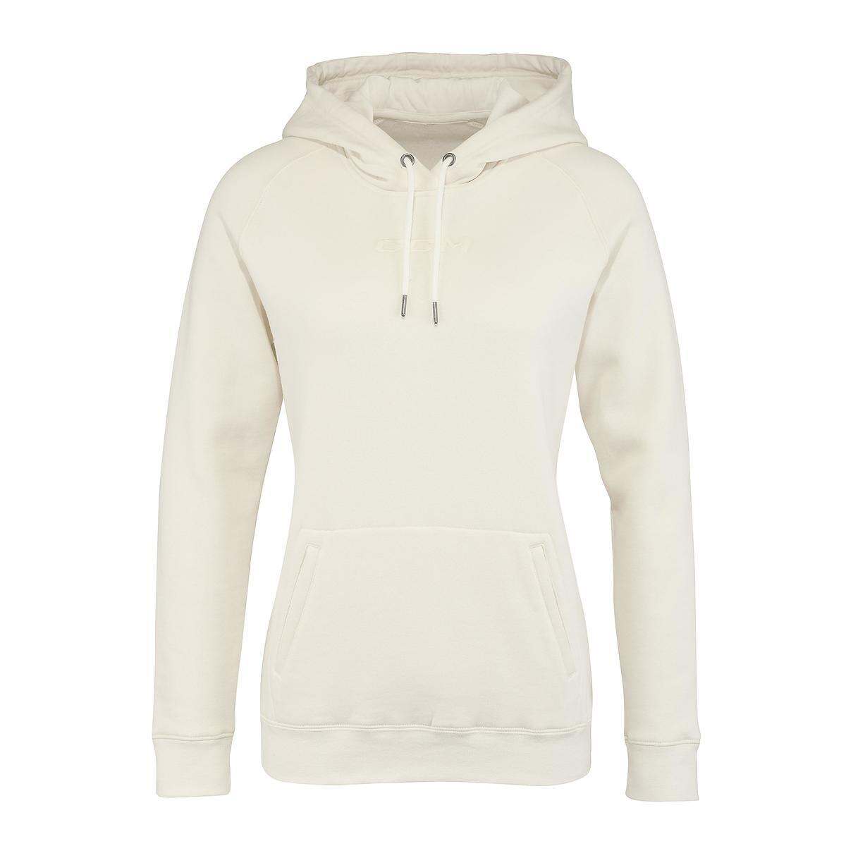 CCM Dámská mikina CCM Women’s Core Pullover Hoodie SR, krémová, Senior, L