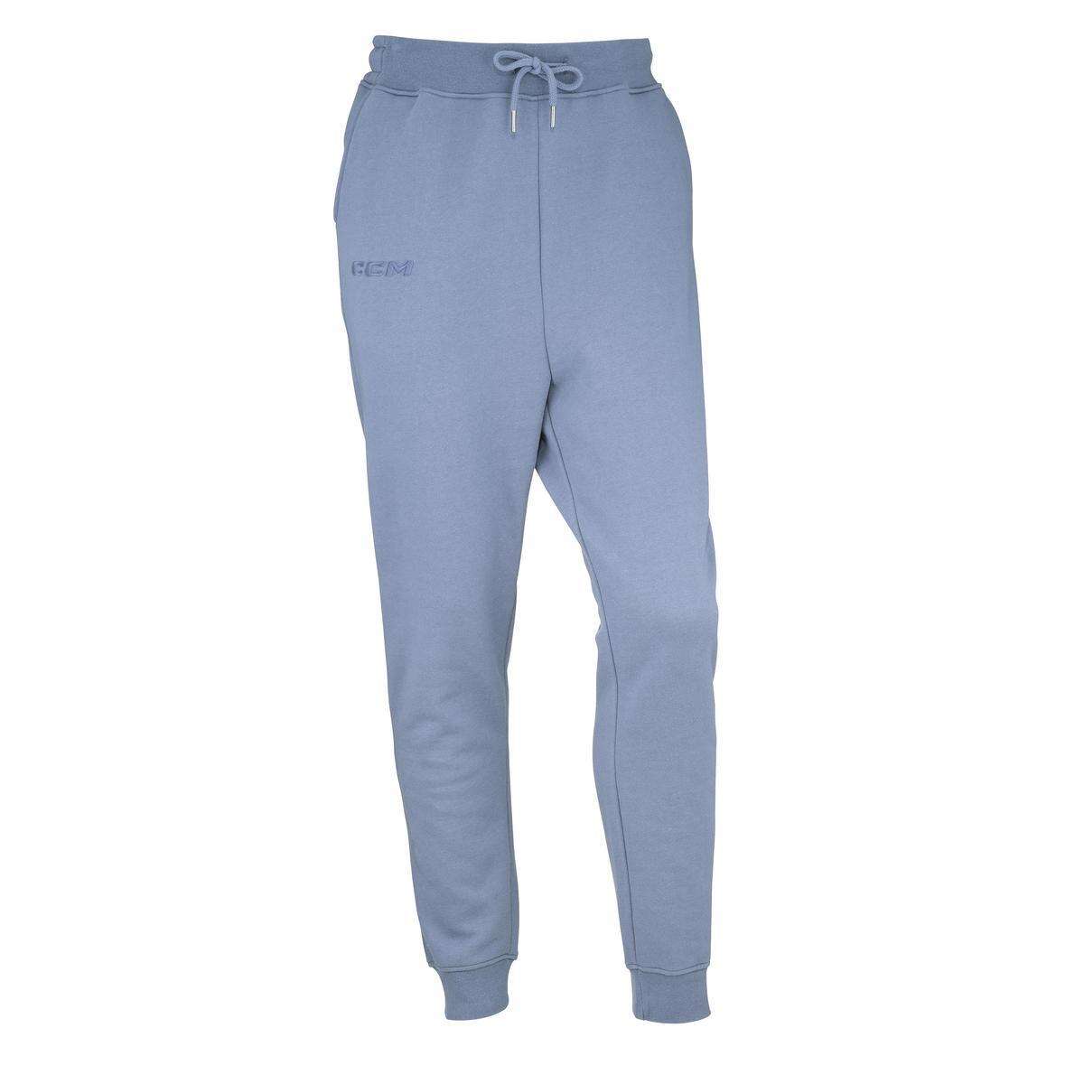 CCM Kalhoty CCM Core Fleece Cuffed Jogger SR, modrá, Senior, XL