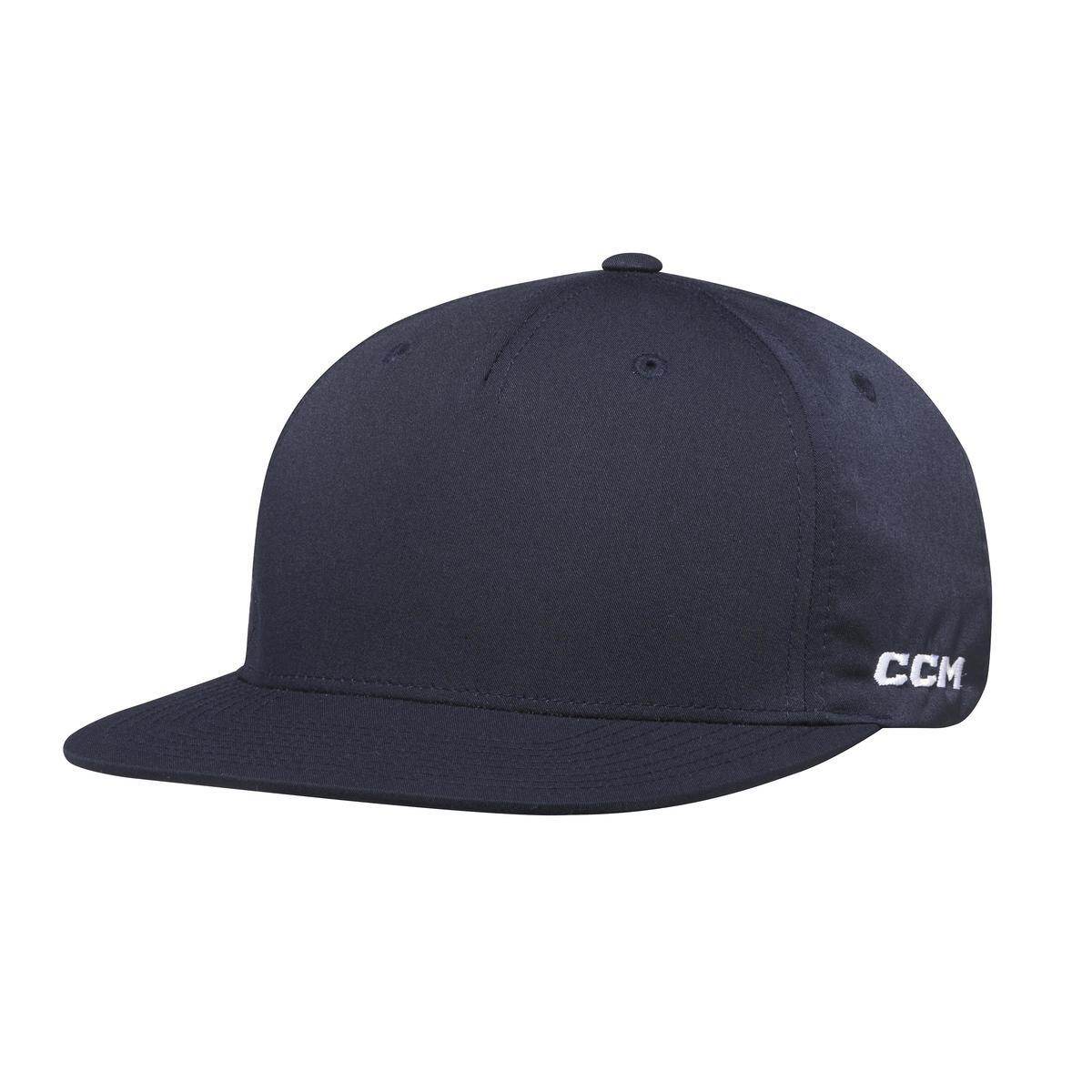 CCM Kšiltovka CCM Team Flatbrim Snapback SR, tmavě modrá, Senior