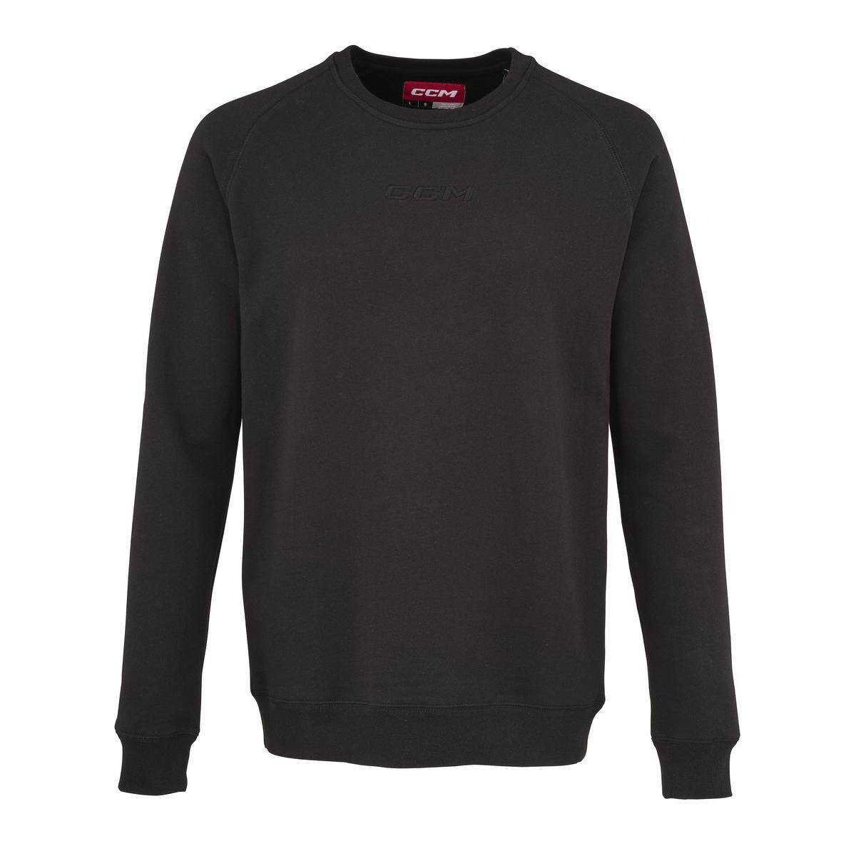 CCM Mikina CCM Core Fleece Crew SR, černá, Senior, S