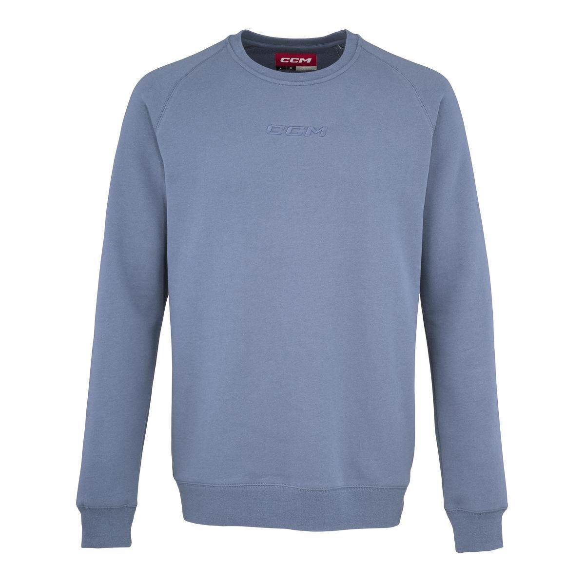 CCM Mikina CCM Core Fleece Crew SR, modrá, Senior, L