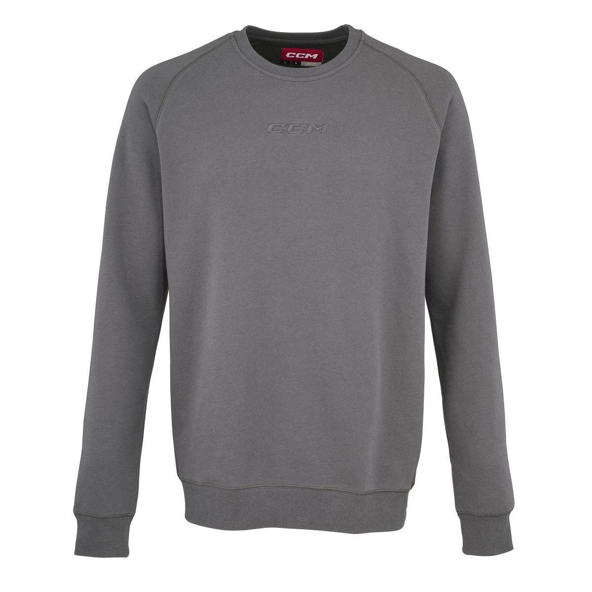 CCM Mikina CCM Core Fleece Crew SR, šedá, Senior, S