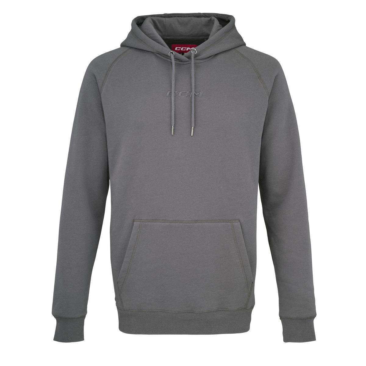 CCM Mikina CCM Core Pullover Hoodie YTH, šedá, Dětská, S