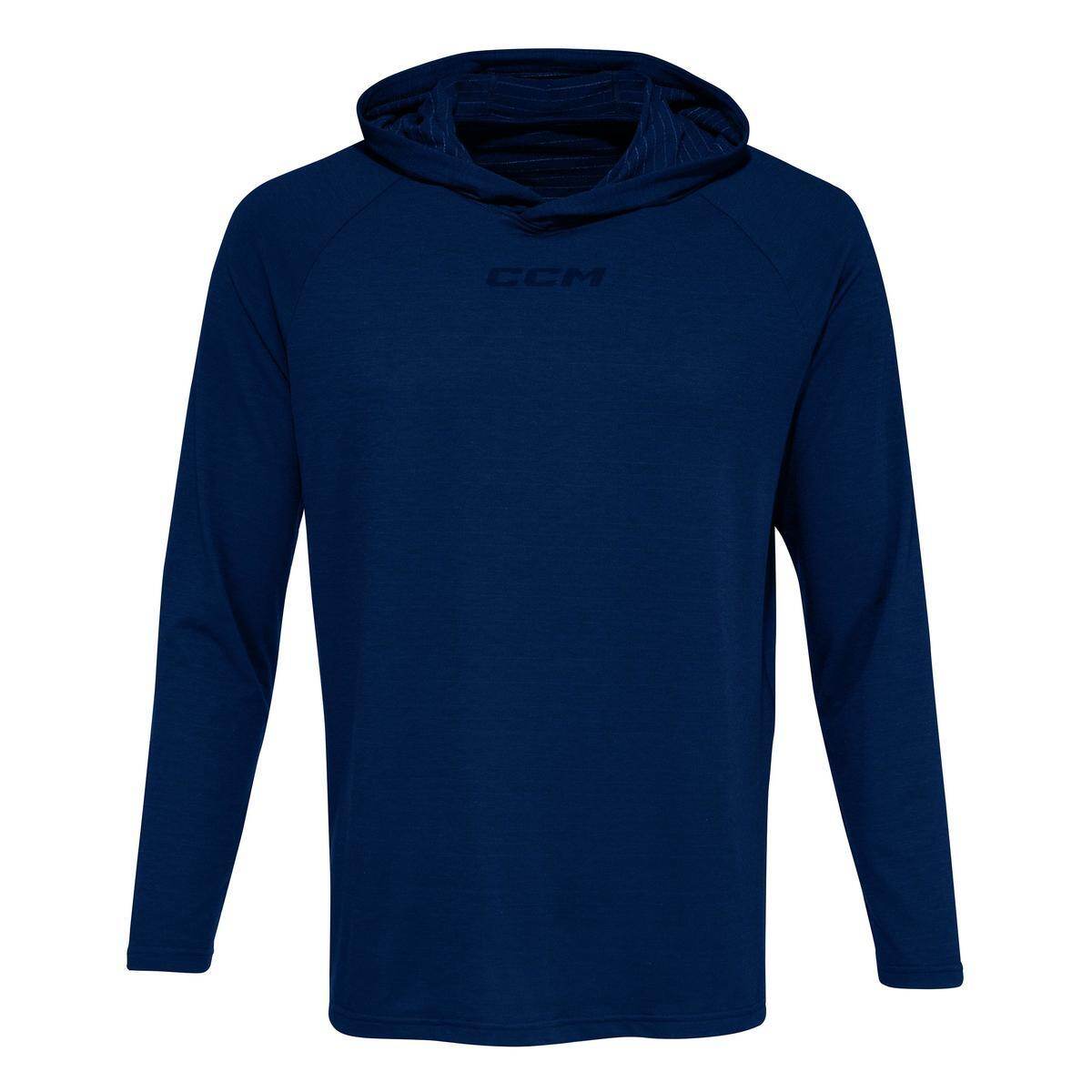 CCM Mikina CCM Premium Training Hoodie SR, tmavě modrá, Senior, S