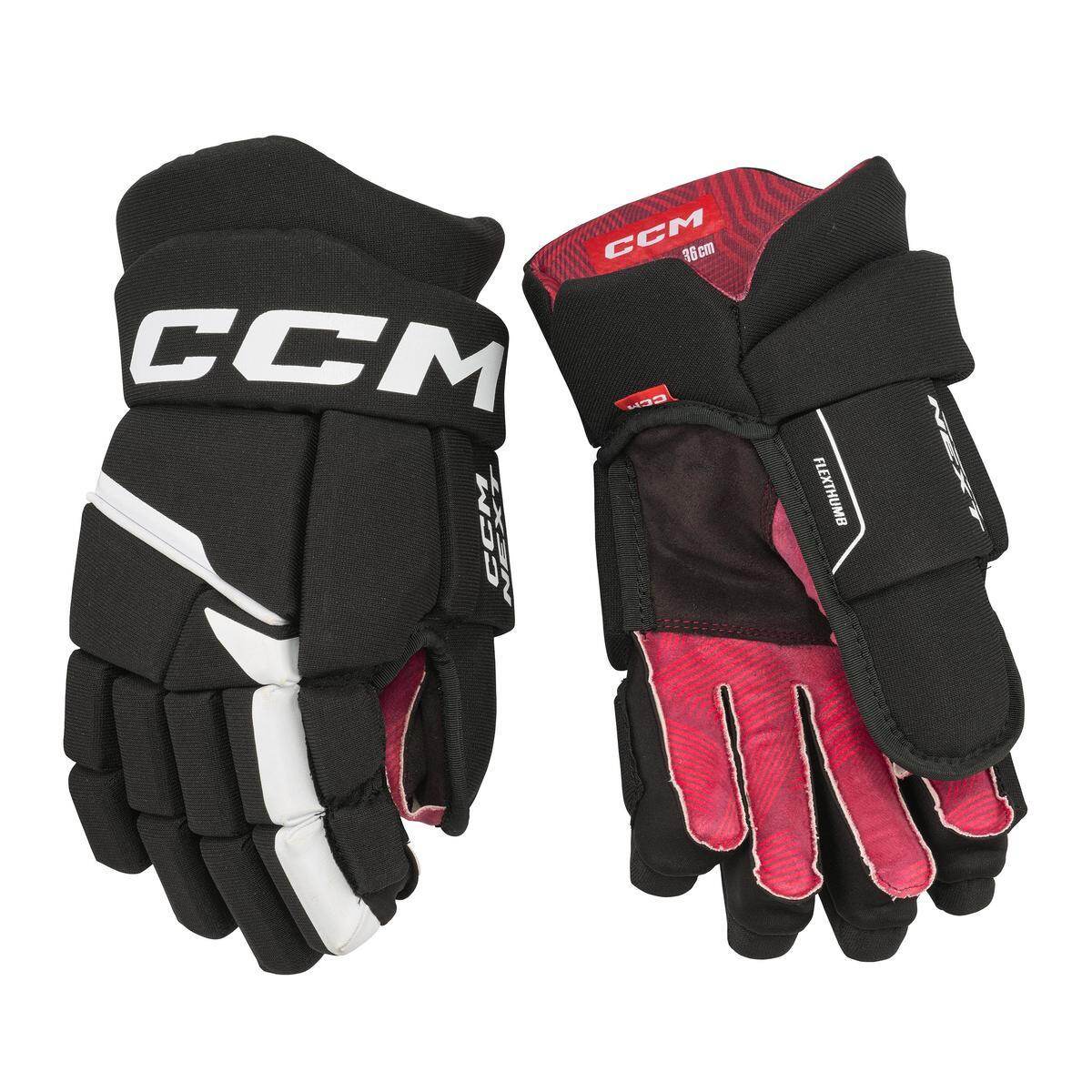CCM Hokejové rukavice CCM Next JR, tmavě modrá-bílá, Junior, 10"