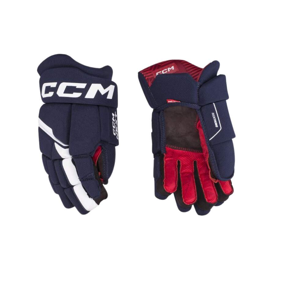 CCM Hokejové rukavice CCM Next SR, tmavě modrá-bílá, Senior, 14"