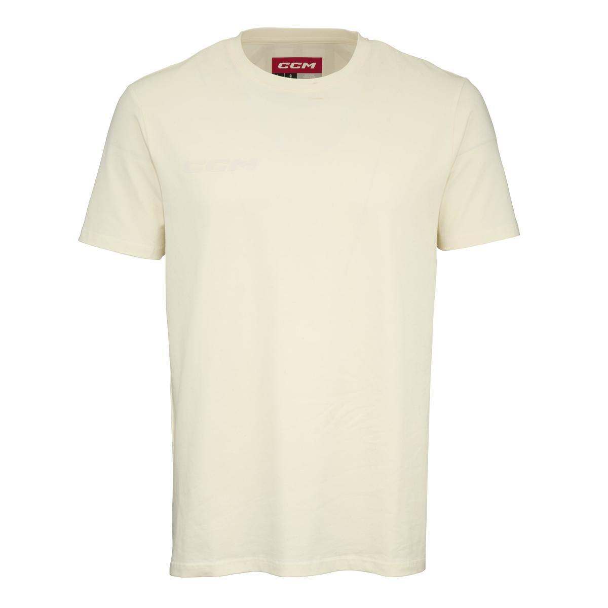 CCM Triko CCM Core SS Tee YTH, krémová, Dětská, L