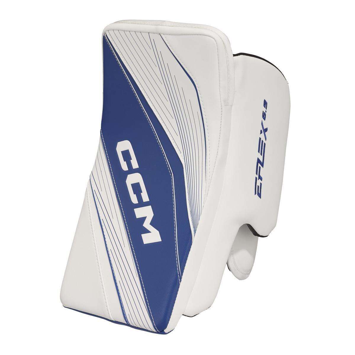 CCM Vyrážečka CCM Eflex 6.9 SR, bílá, Senior, Obrácený gard