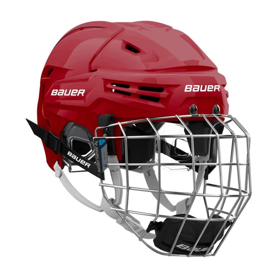 Bauer Hokejová helma Bauer Re-Akt 65 Combo SR, Senior, červená, 59-64cm, L