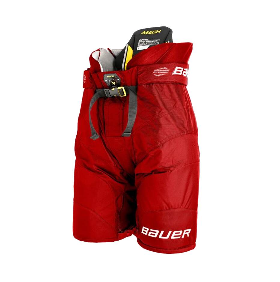 Bauer Hokejové kalhoty Bauer Supreme Mach S23 INT, Intermediate, červená, L