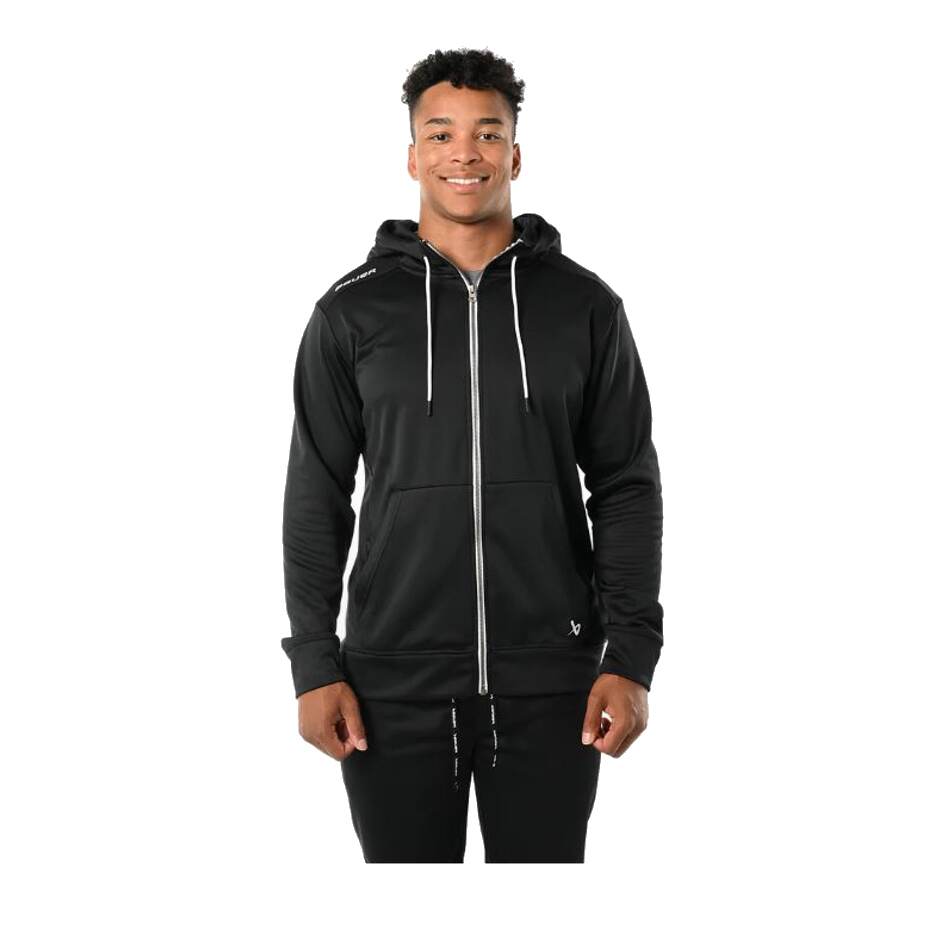 Bauer Mikina Bauer Team Fleece Zip SR, Senior, černá, XS