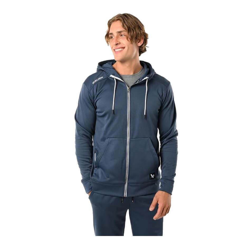 Bauer Mikina Bauer Team Fleece Zip SR, Senior, tmavě modrá, L