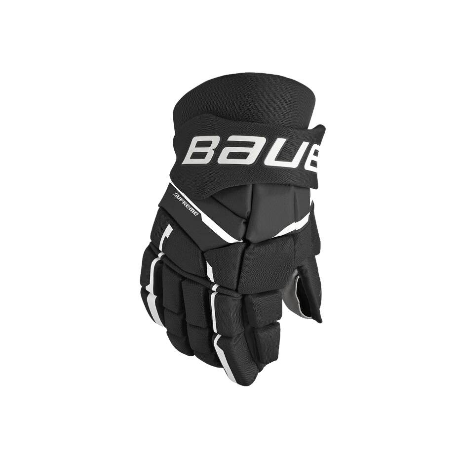 Bauer Hokejové rukavice Bauer Supreme M3 S23 INT, Intermediate, černá-bílá, 12"