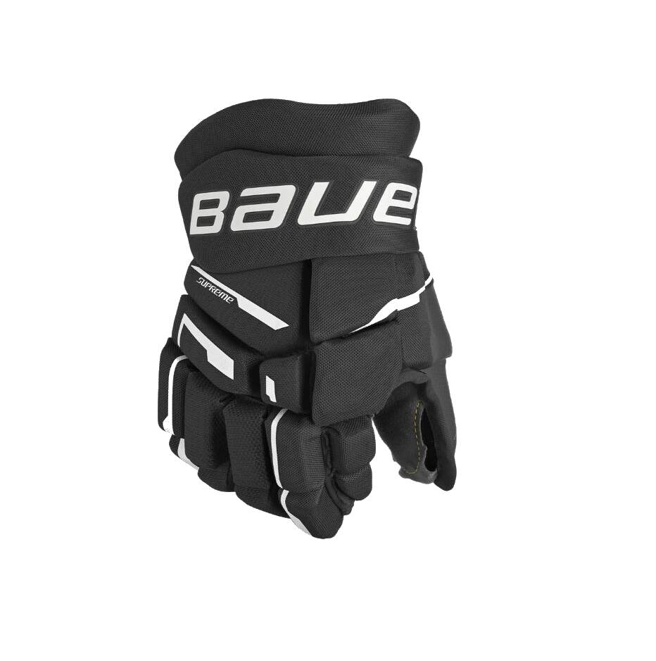 Bauer Hokejové rukavice Bauer Supreme M3 S23 JR, Junior, černá-bílá, 10"