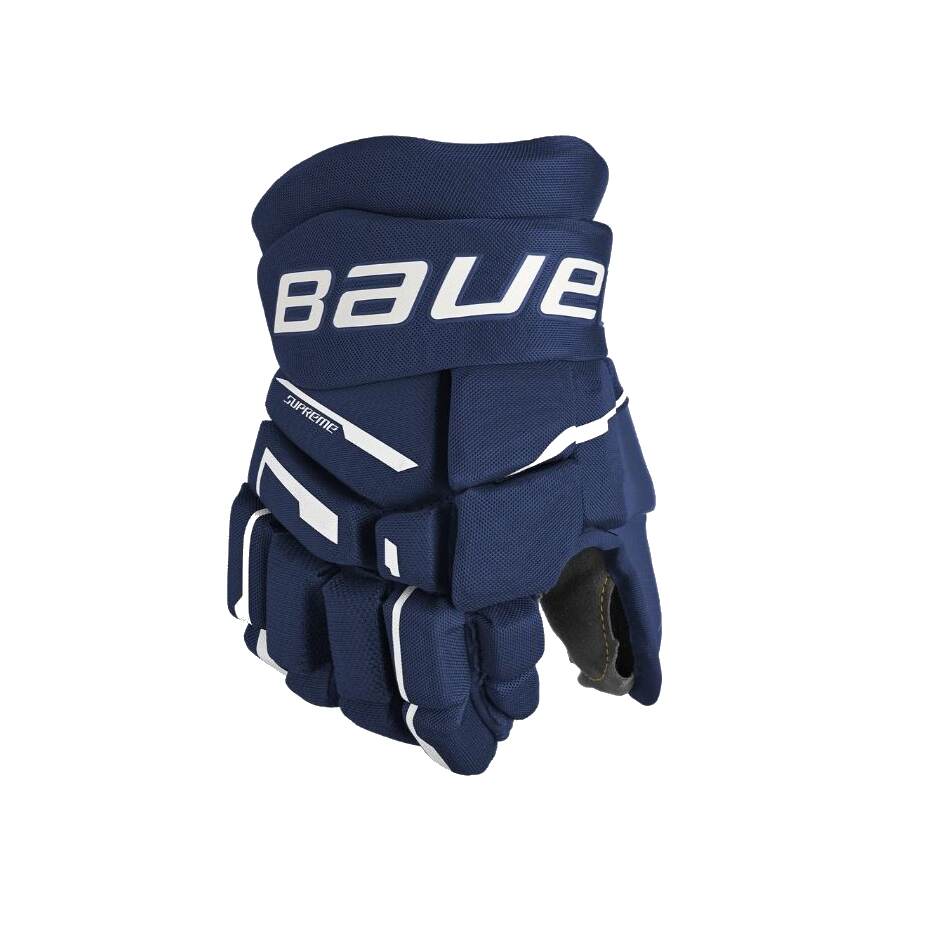 Bauer Hokejové rukavice Bauer Supreme M3 S23 JR, Junior, tmavě modrá, 10"
