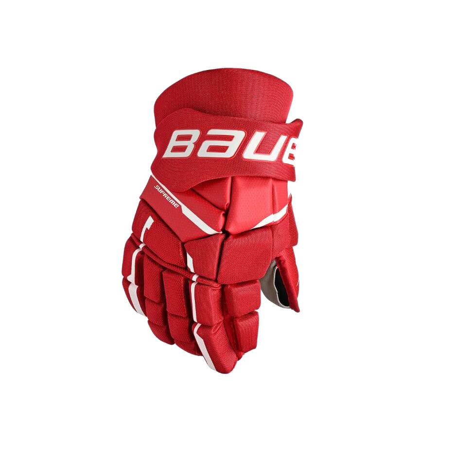 Bauer Hokejové rukavice Bauer Supreme M3 S23 SR, Senior, červená, 14"