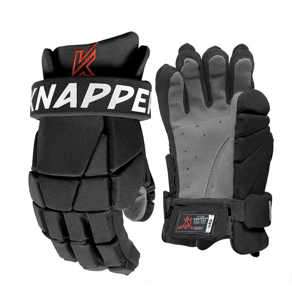 Knapper Hokejbalové rukavice Knapper AK3 YTH, Dětská, černá, 8"