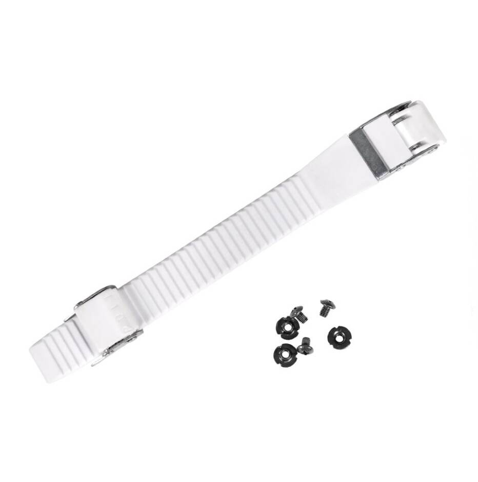 Powerslide Přezka + Pásek Powerslide Classic Buckle Set White 18cm, pravá