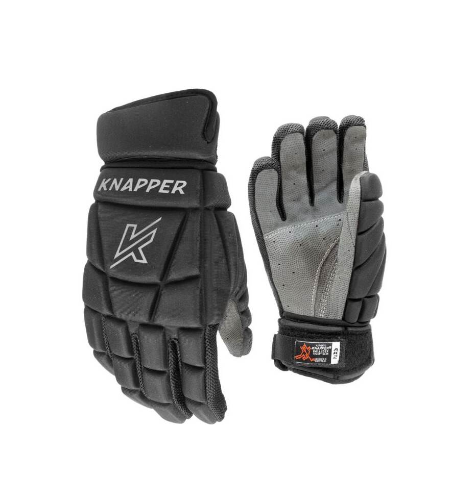 Knapper Hokejbalové rukavice Knapper AK2 YTH, Dětská, černá, 9"