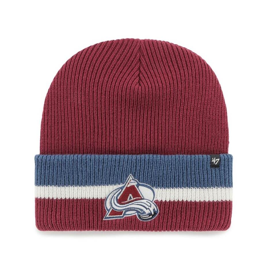 47' Brand Čepice NHL 47 Brand Split Cuff Knit SR, Senior, Colorado Avalanche