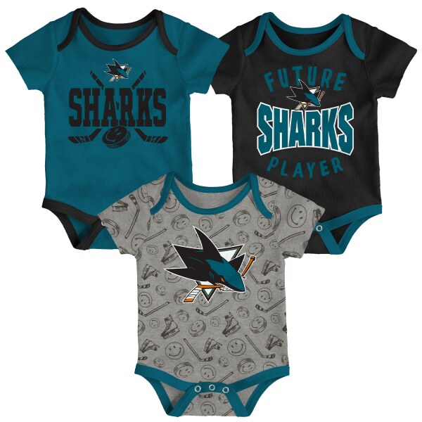 Outerstuff Bodyčka Outerstuff NHL Slam Dunk (3ks) YTH, Dětská, San Jose Sharks, 12M