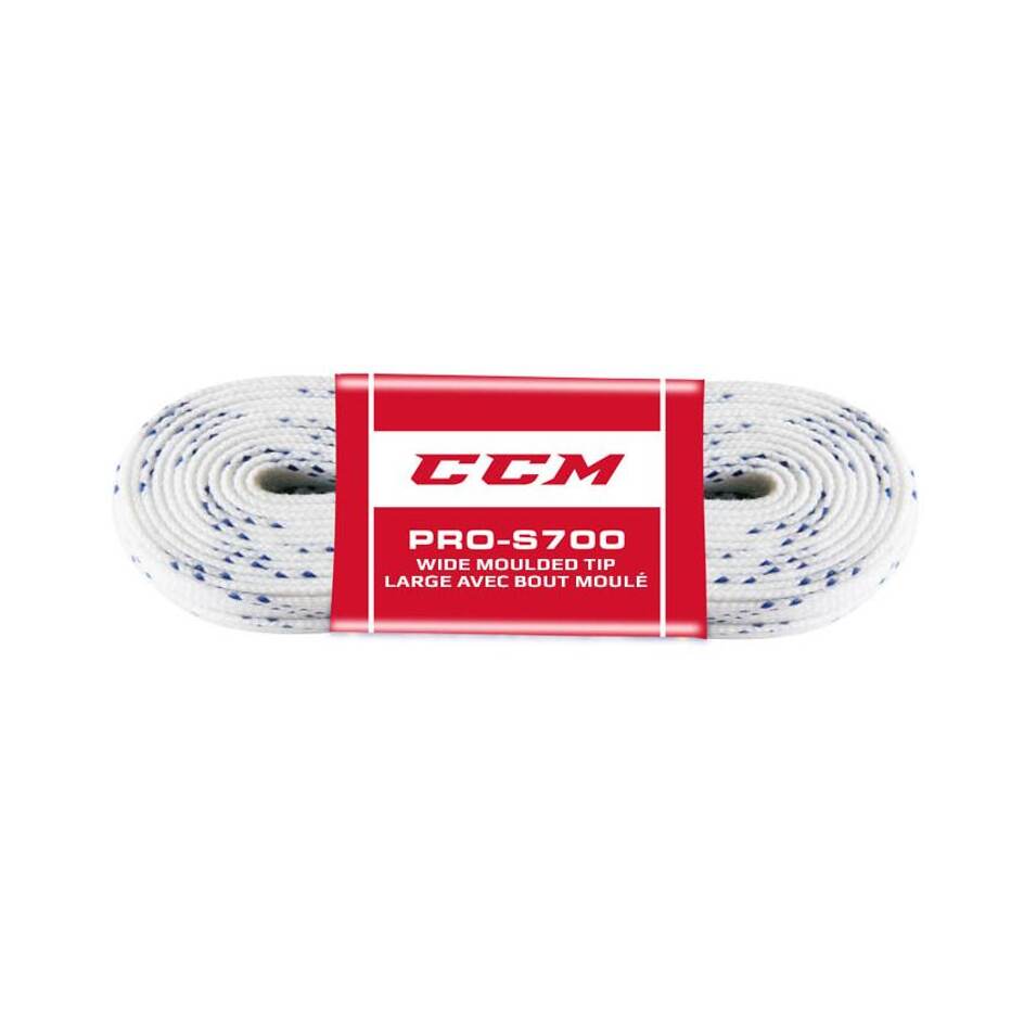 CCM Tkaničky CCM Team Voskované 274cm, bílá, 108"