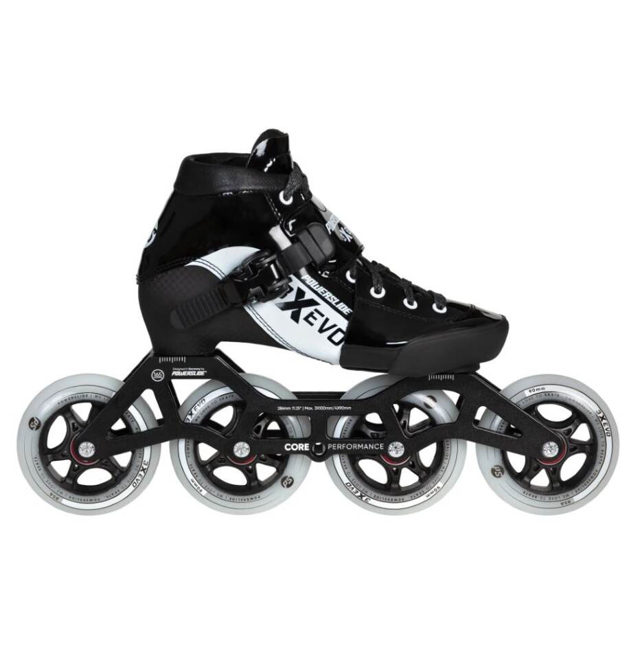 Powerslide Dětské kolečkové brusle Powerslide XXX Adjustable Evo Black/White, 31-34, 4x, 90