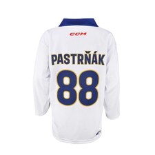 Reprezentační dres CCM bez reklam bílý Pastrňák
