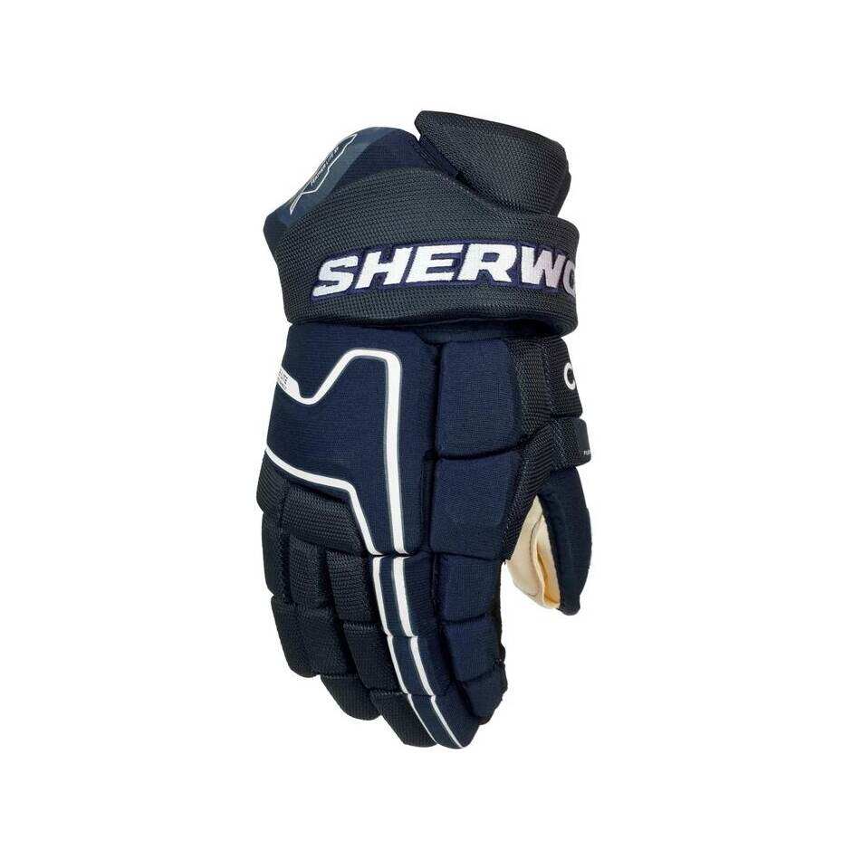 Sherwood Hokejové rukavice Sherwood Code Encrypt Pro JR, Junior, tmavě modrá, 12"